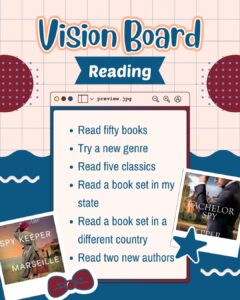 Reading vision board